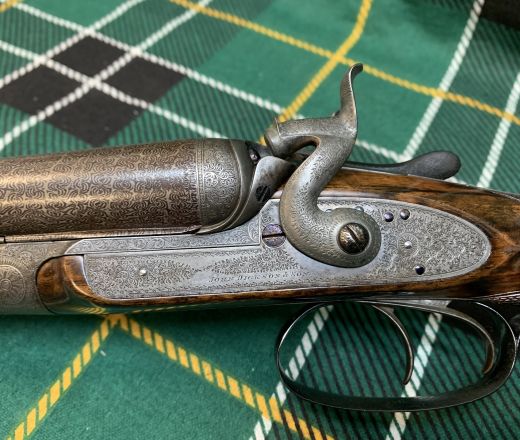 SOLD - John Dickson and Son Hammer Gun, made in 1881