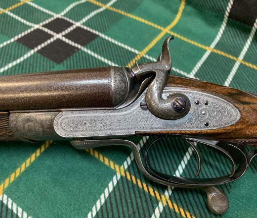 SOLD - John Dickson & Son Hammer Gun, made in 1877