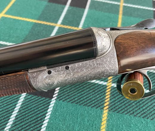 NEW INVENTORY - John Dickson & Son Round-Action, made in 1895, Oak Leaf Carved